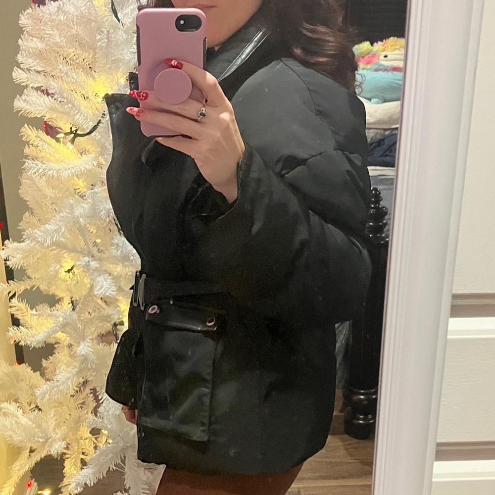 Maniere De Voir Black Puffer Jacket - Picture 4 of 14